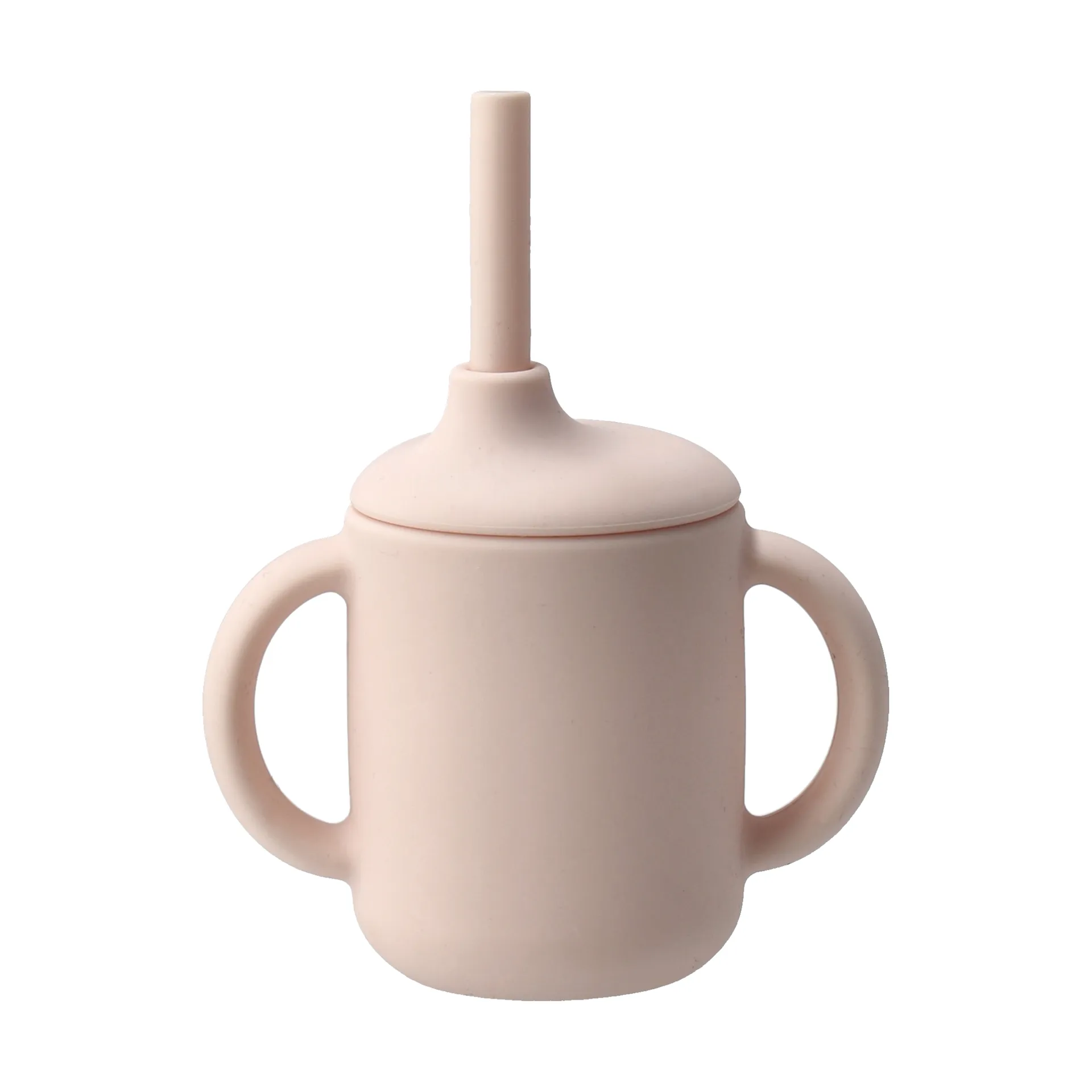 Idun mug with silicone straw 120 ml, Blusher Scandi Living