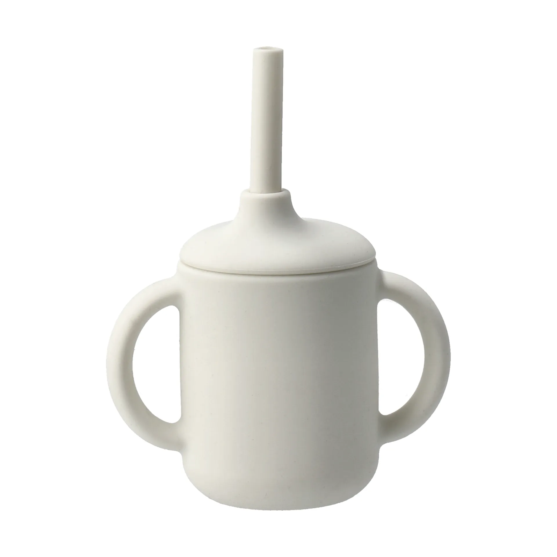 Idun mug with silicone straw 120 ml, Vanilla Scandi Living
