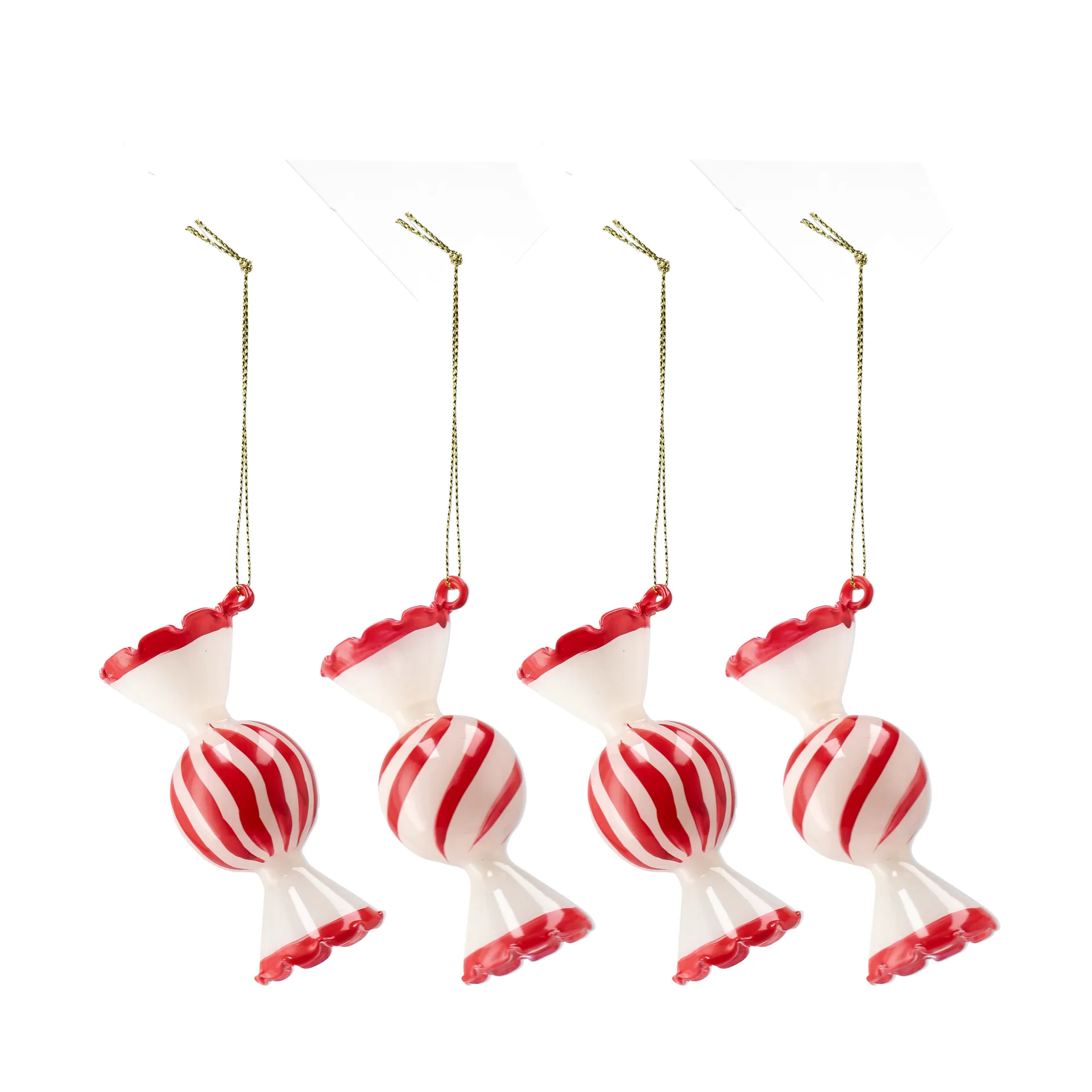 Jolly Christmas Bauble 4-pack, Red Scandi Living