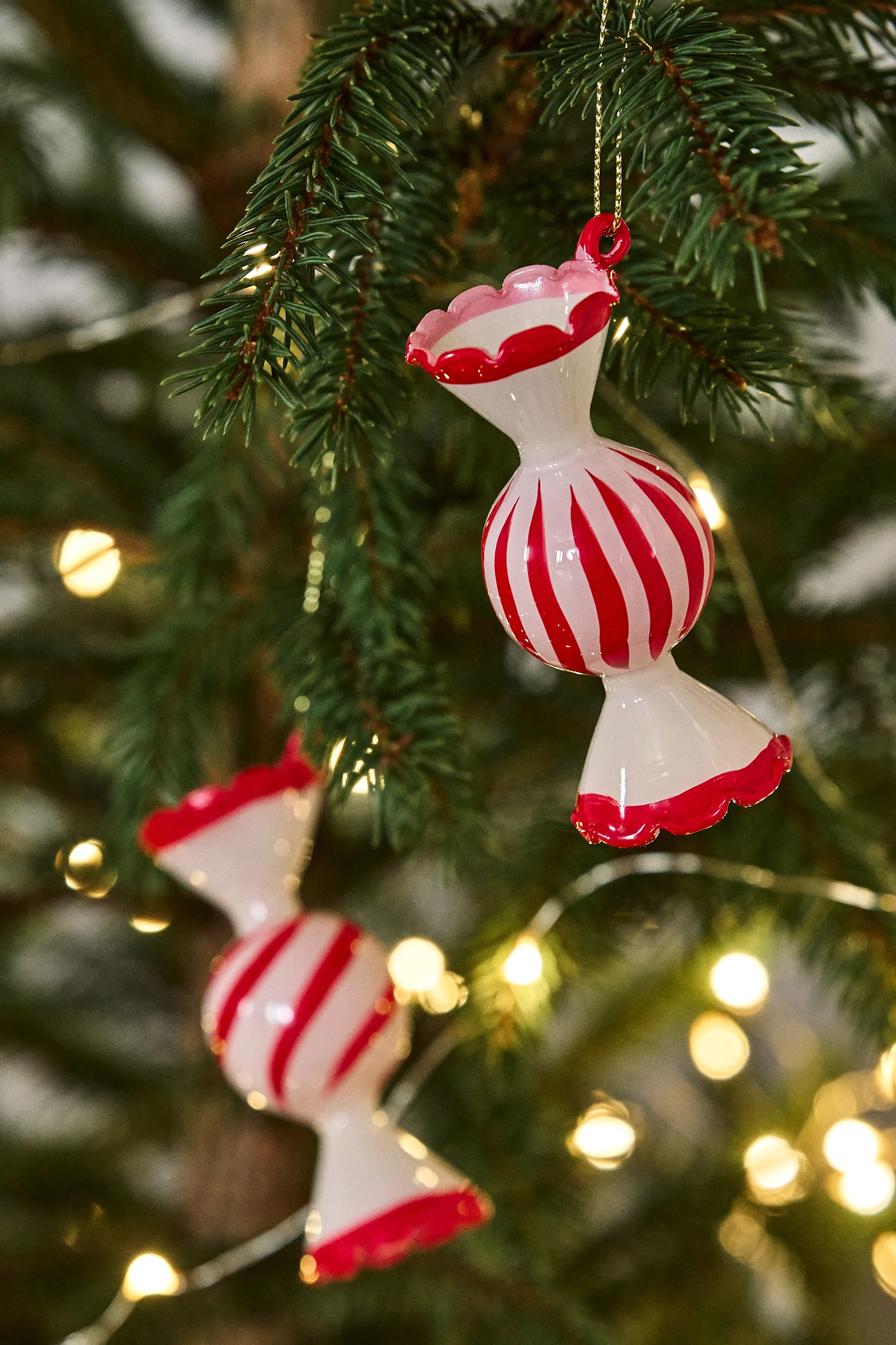 Jolly Christmas Bauble 4-pack, Red Scandi Living