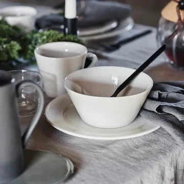 Kalk dinnerware set 16 pieces - White - Scandi Living