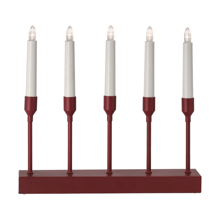 Kindle portable advent candlestick 30 cm, Dark red Scandi Living