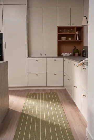Lane runner rug - Olive green, 70x250 cm - Scandi Living