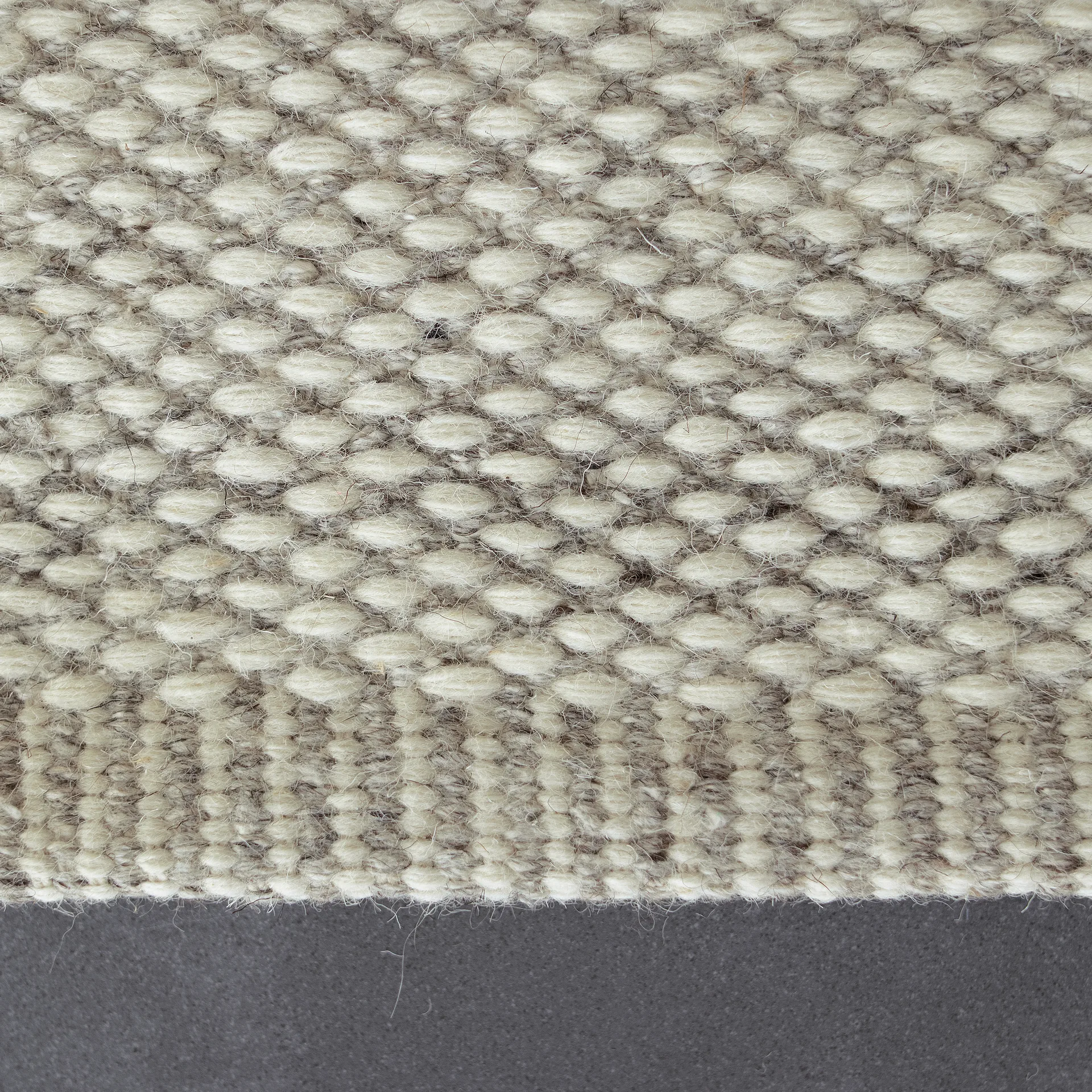 Lea wool rug natural white, 80x240 cm Scandi Living