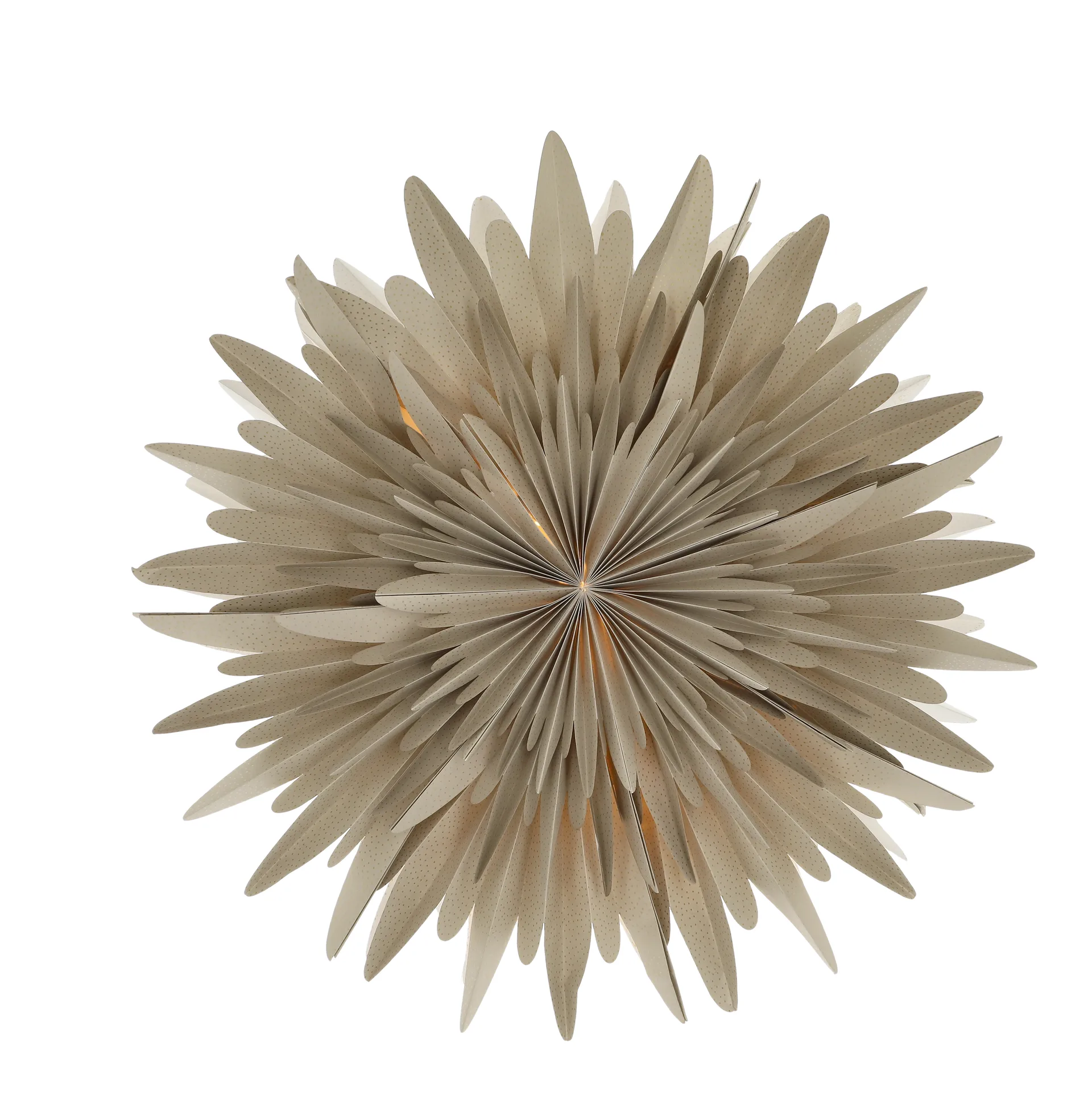 Luna advent star beige with dots, 80 cm Scandi Living