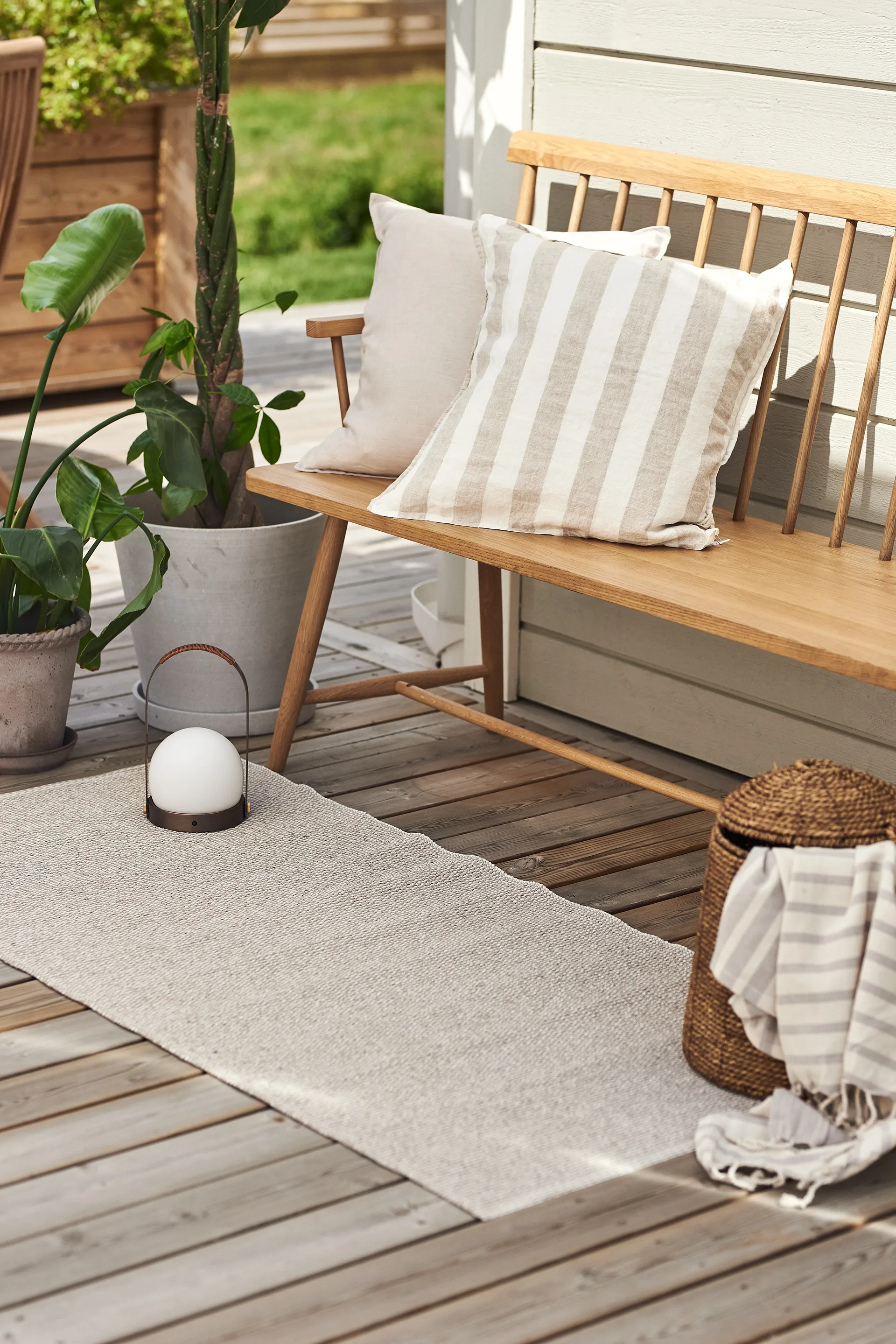 Mellow plastic rug greige, 70x250cm Scandi Living