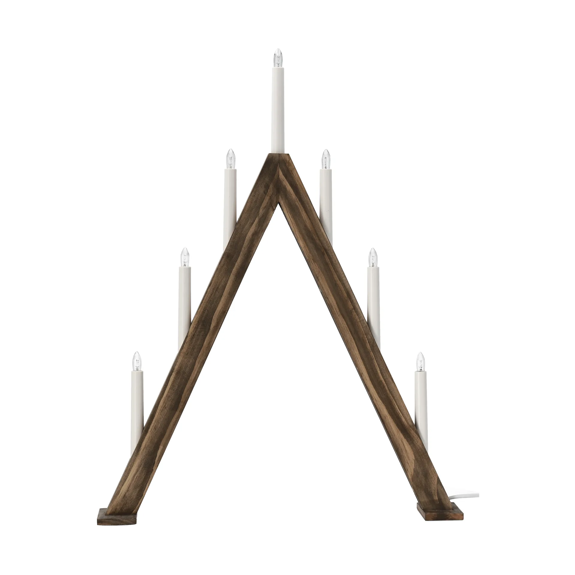 Nord advent candelabra 60 cm, Dark stained Scandi Living