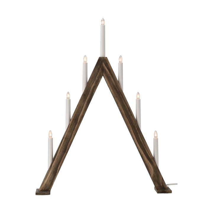 Nord advent candelabra 60 cm, Dark stained Scandi Living