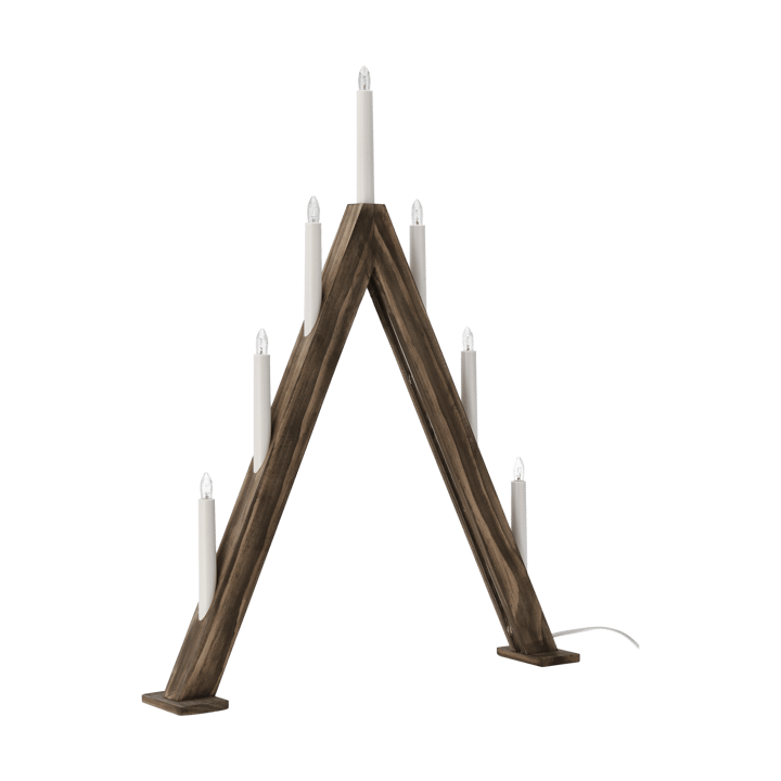 Nord advent candelabra 60 cm, Dark stained Scandi Living
