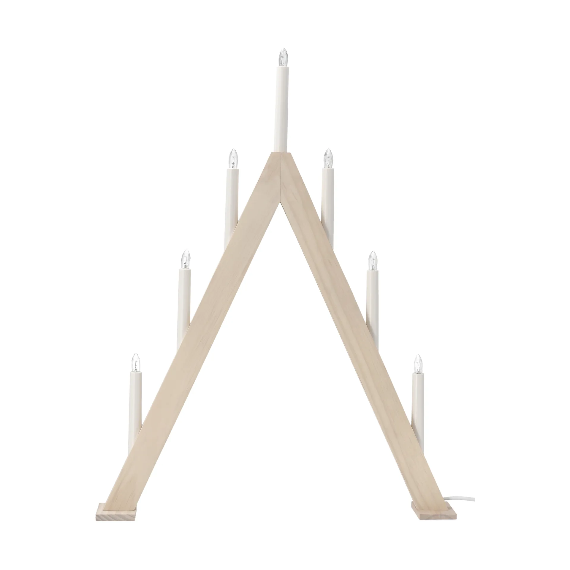 Nord advent candelabra 60 cm, White stained Scandi Living