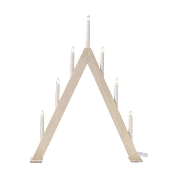 Nord advent candelabra 60 cm, White stained Scandi Living