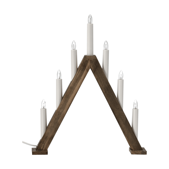 Nord advent candlestick 40 cm - Dark stained - Scandi Living