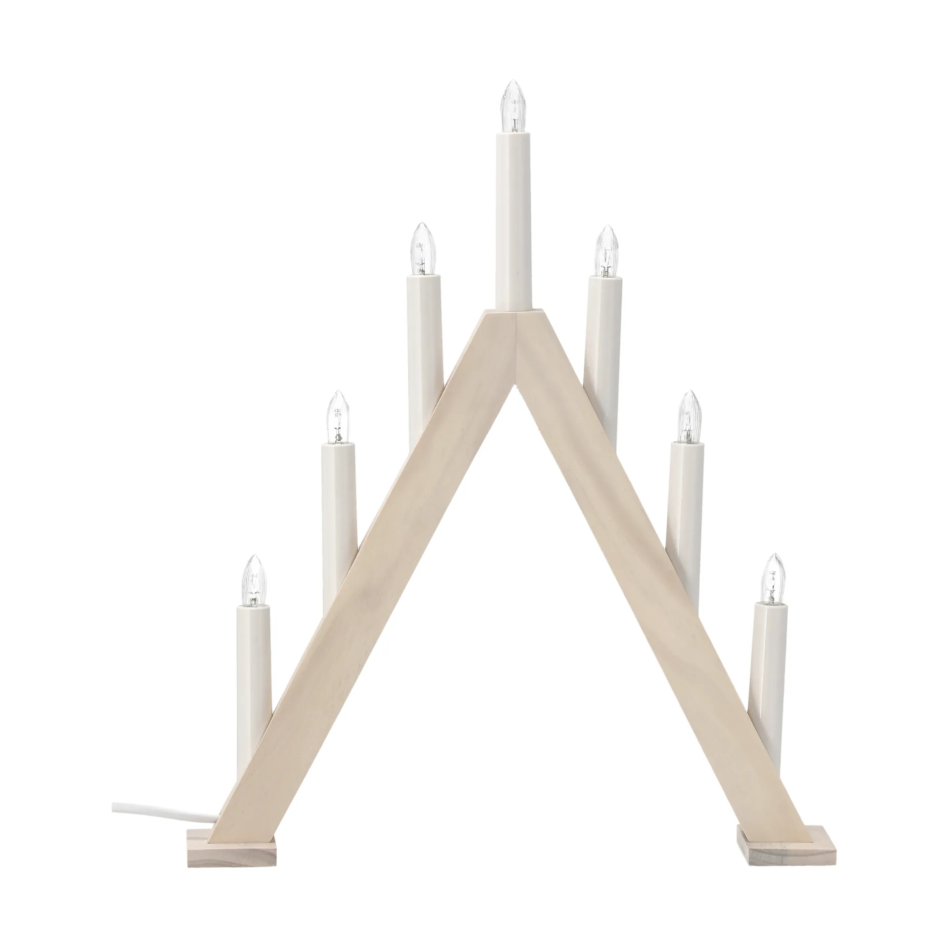 Nord advent candlestick 40 cm, White stained Scandi Living