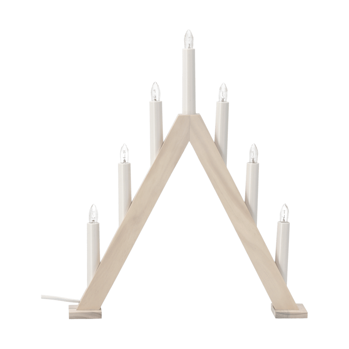 Nord advent candlestick 40 cm - White stained - Scandi Living