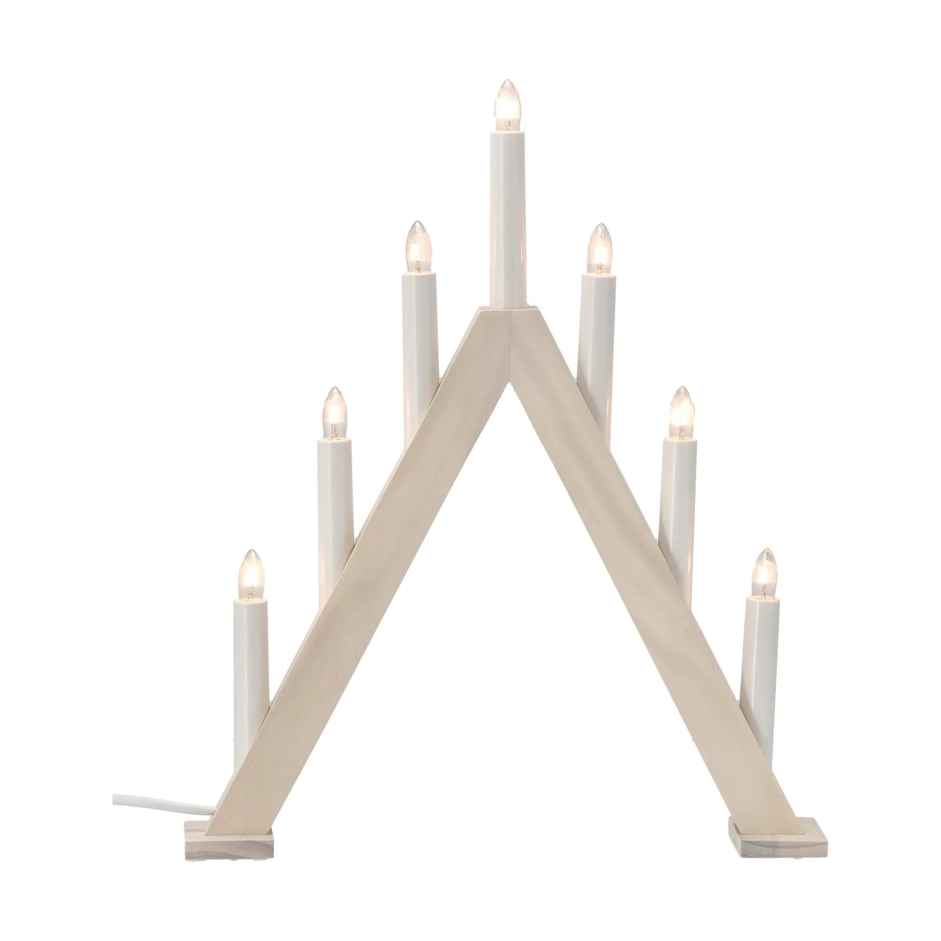 Nord advent candlestick 40 cm, White stained Scandi Living