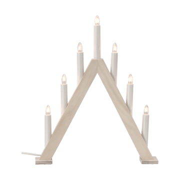 Nord advent candlestick 40 cm - White stained - Scandi Living