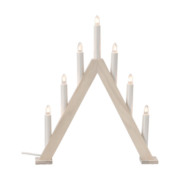 Nord advent candlestick 40 cm, White stained Scandi Living