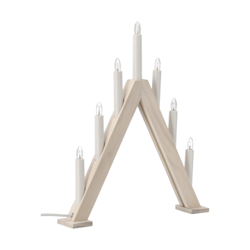 Nord advent candlestick 40 cm - White stained - Scandi Living