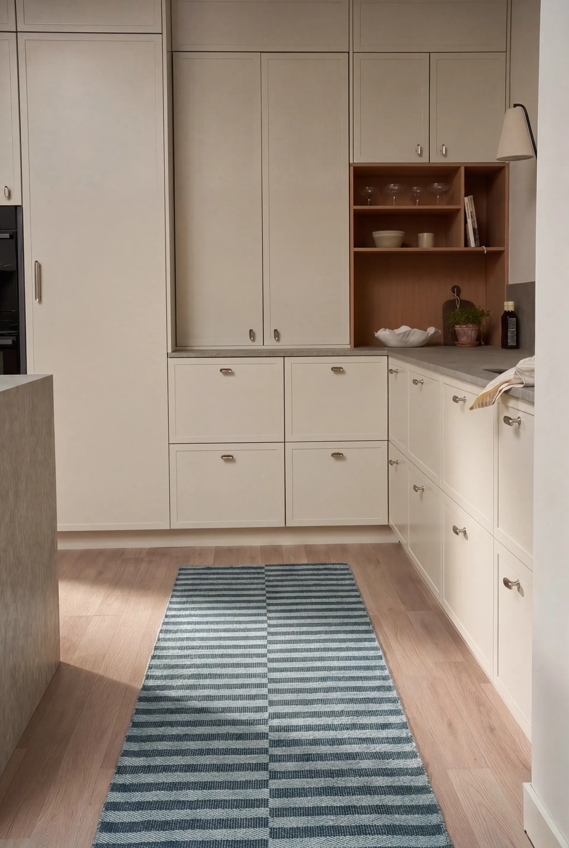 Path runner rug, Ocean blue, 70x150 cm Scandi Living