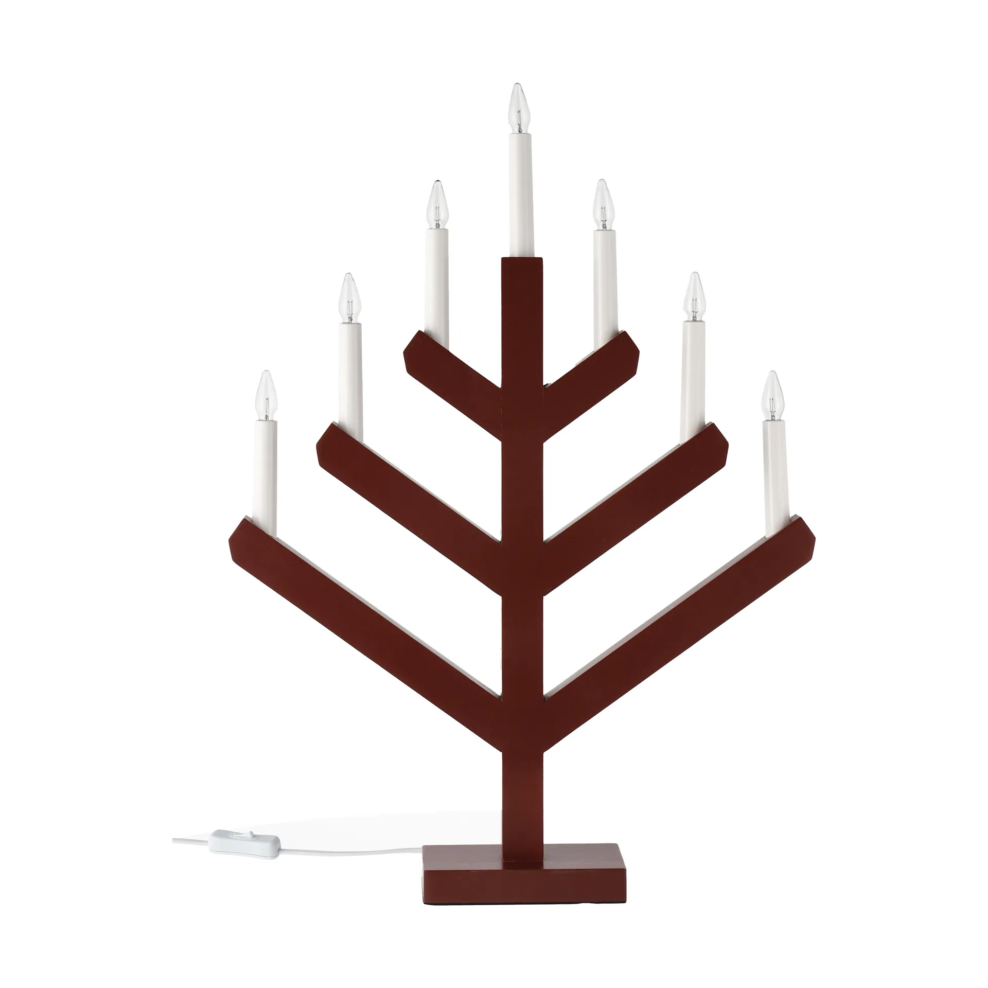 Pine advent candle 62 cm, Red Scandi Living