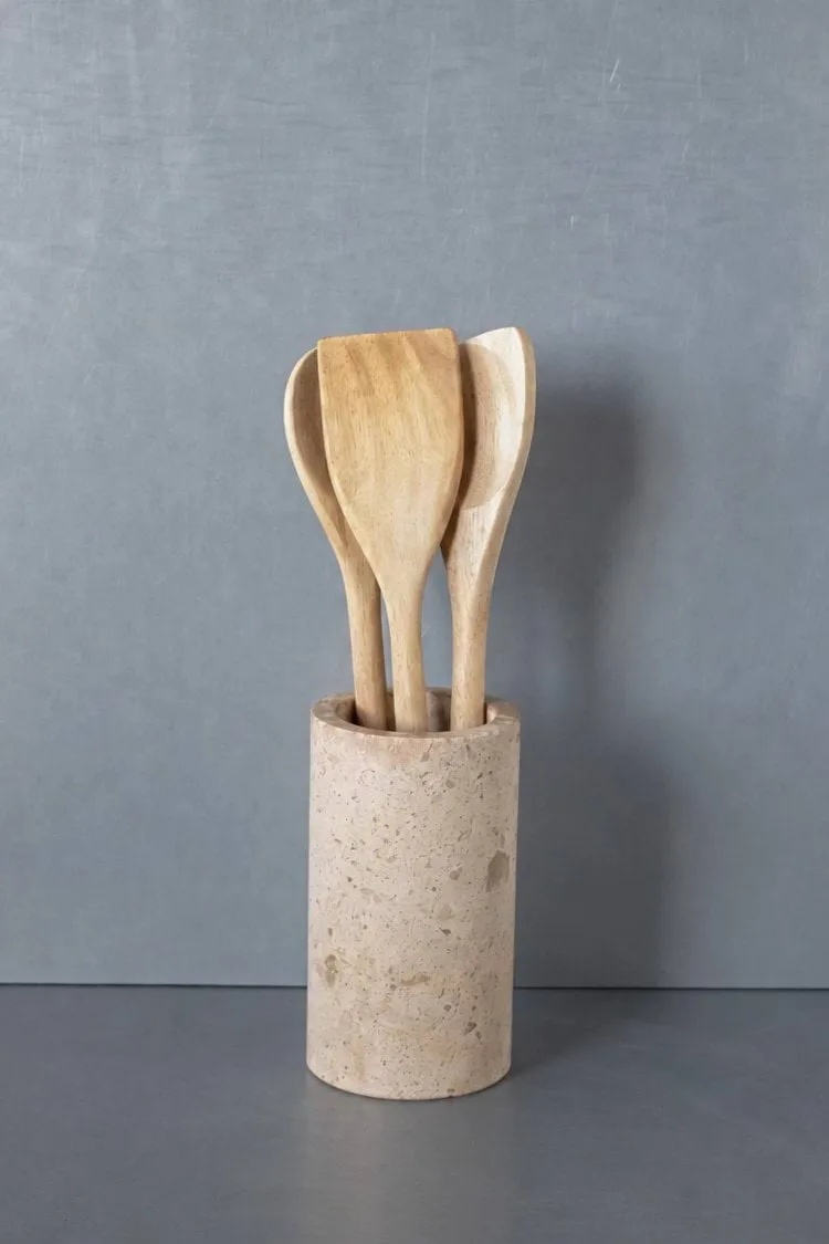 Ridge kitchen utensil holder, Ø9.6x17 cm Scandi Living
