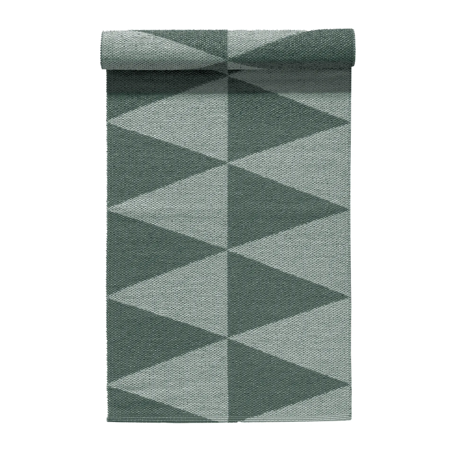 Rime plastic rug green, 70x250cm Scandi Living