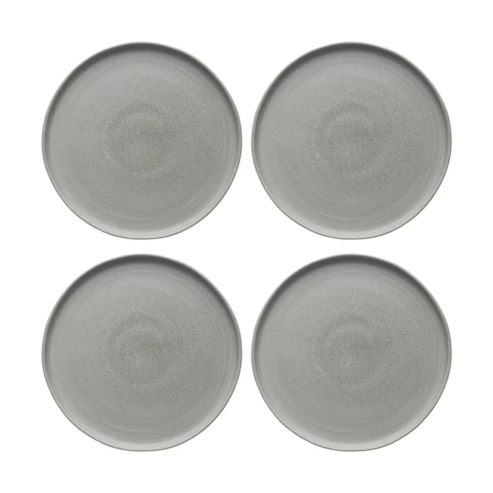 Sandsbro dinner plate light grey, Ø26 cm, 4-pack - Scandi Living
