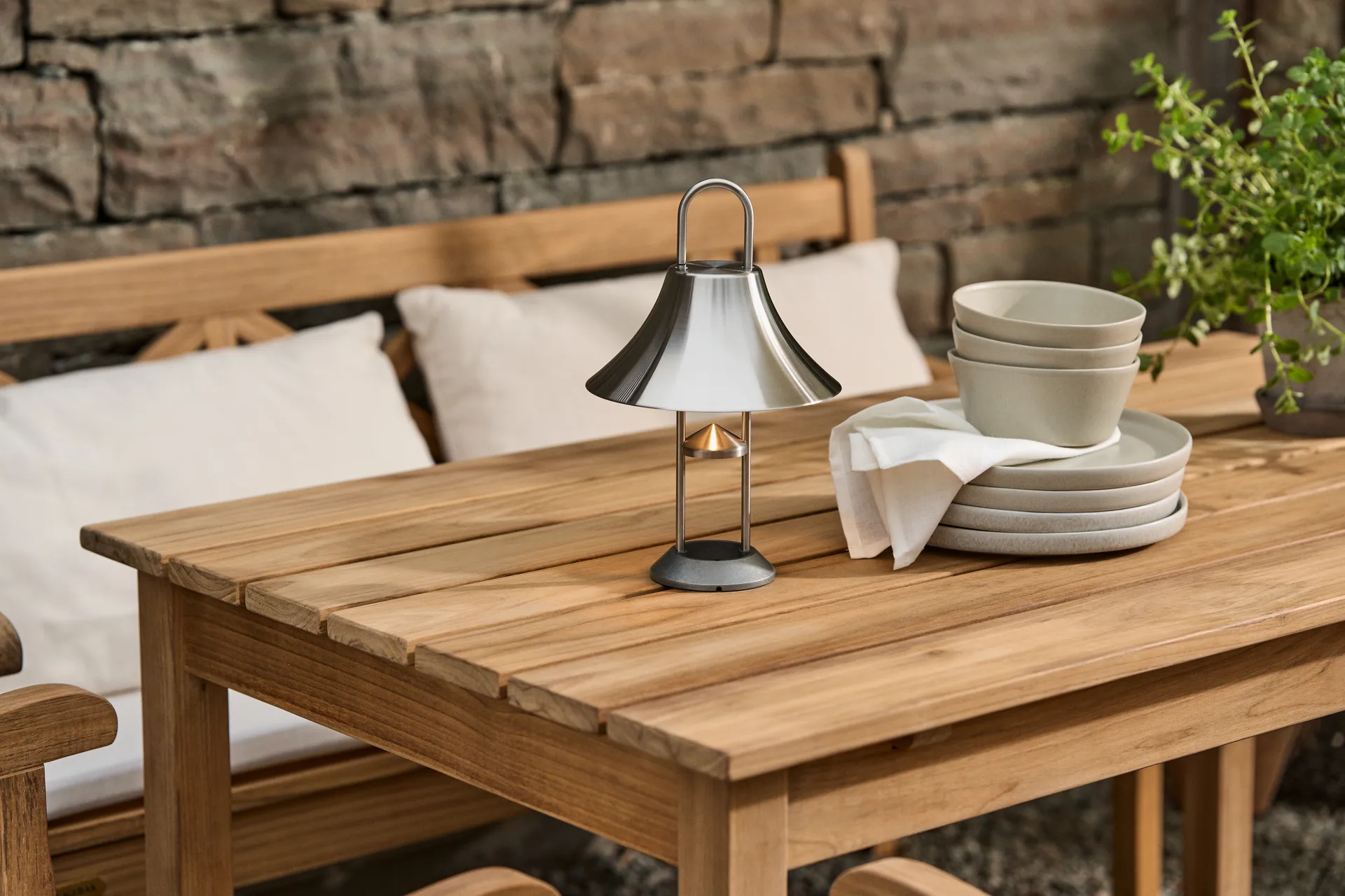 Sandsbro dinner plate light grey, Ø26 cm, 4-pack Scandi Living