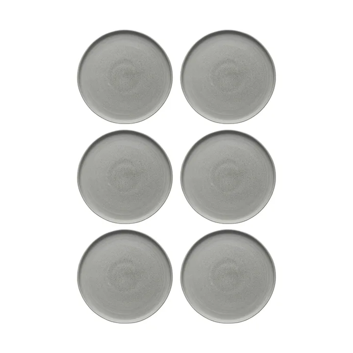 Sandsbro dinner plate light grey, Ø26 cm, 6-pack - Scandi Living