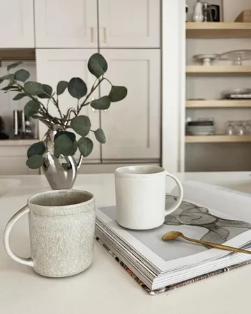 Sandsbro mug light grey, 30 cl, 8-pack - Scandi Living