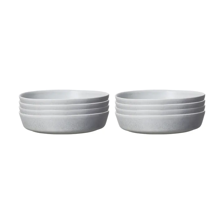 Sandsbro pasta plate light grey, Ø23 cm, 6-pack - Scandi Living