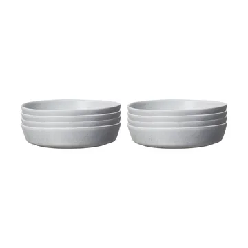 Sandsbro pasta plate light grey, Ø23 cm, 8-pack - Scandi Living