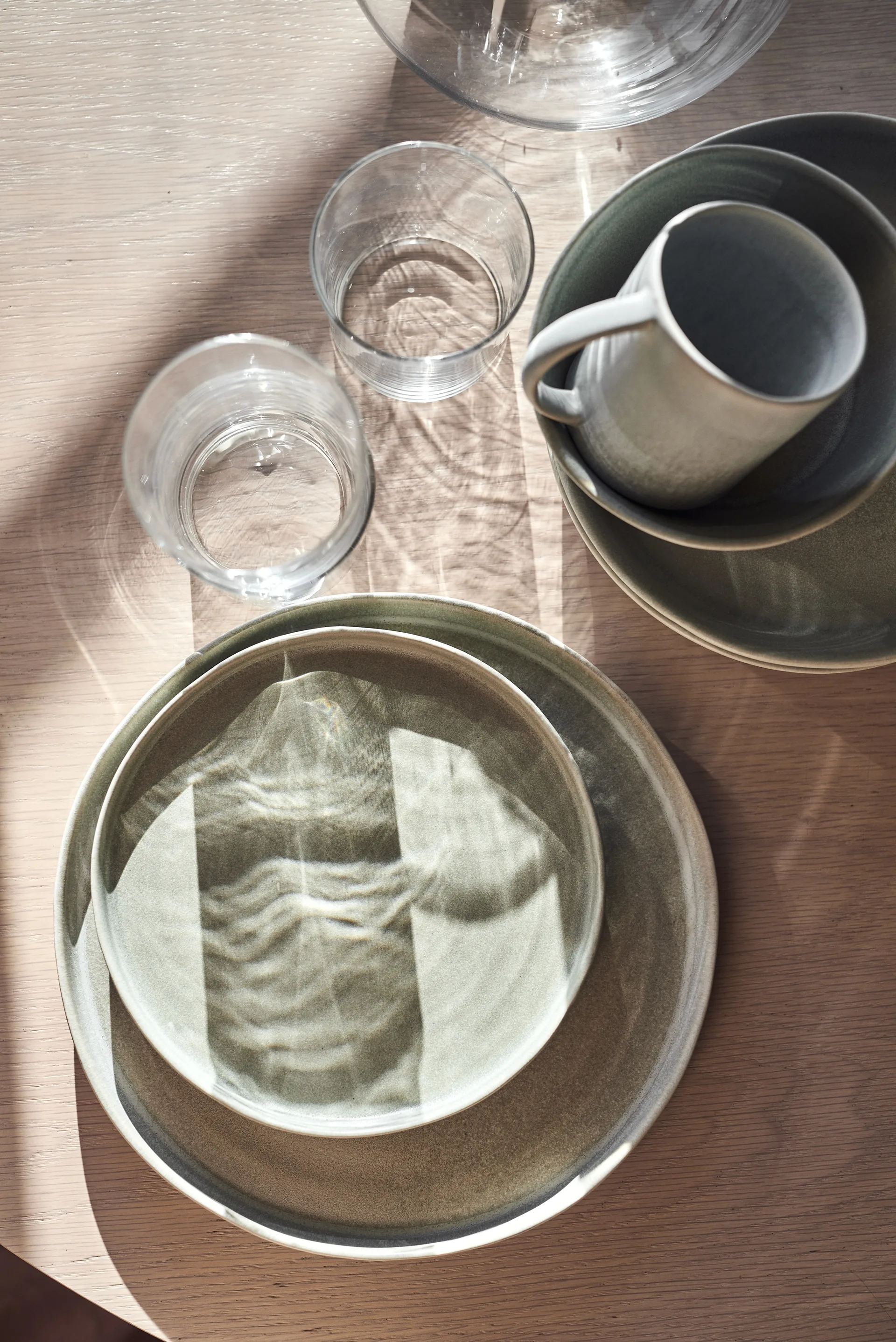 Sandsbro pasta plate, Light grey, Ø23 cm Scandi Living