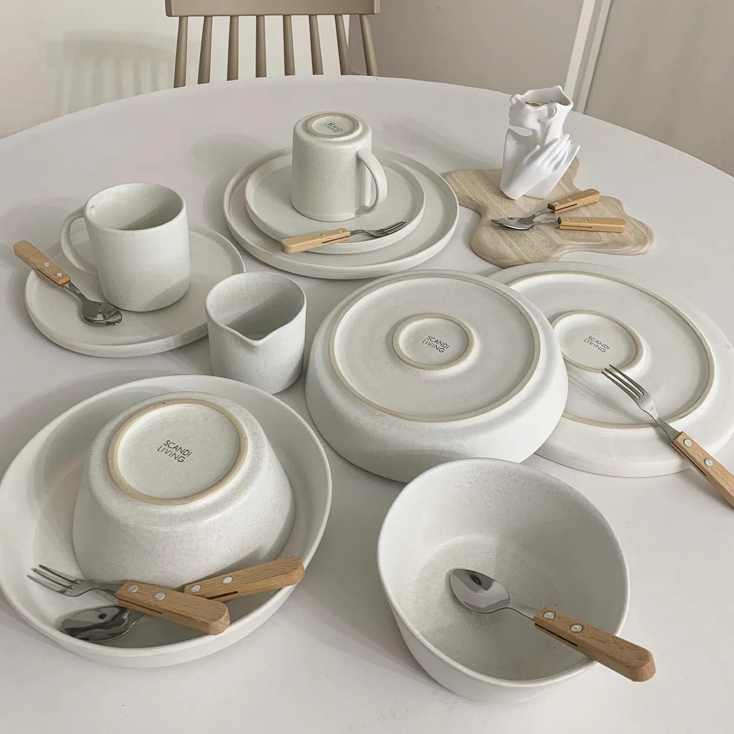 Sandsbro pasta plate offwhite, Ø23 cm, 6-pack,  Scandi Living
