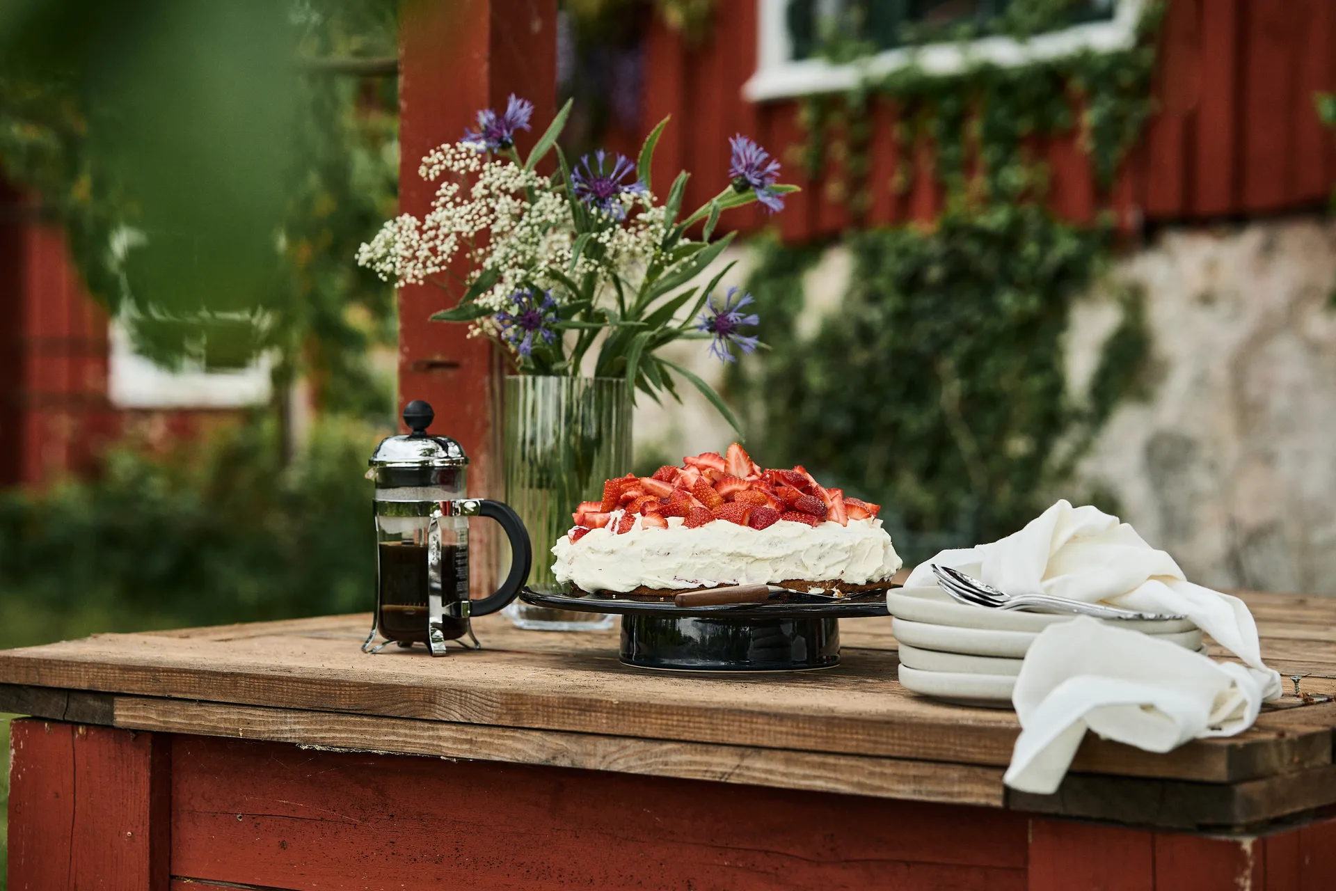 Sandsbro small plate light grey, Ø20 cm, 4-pack Scandi Living