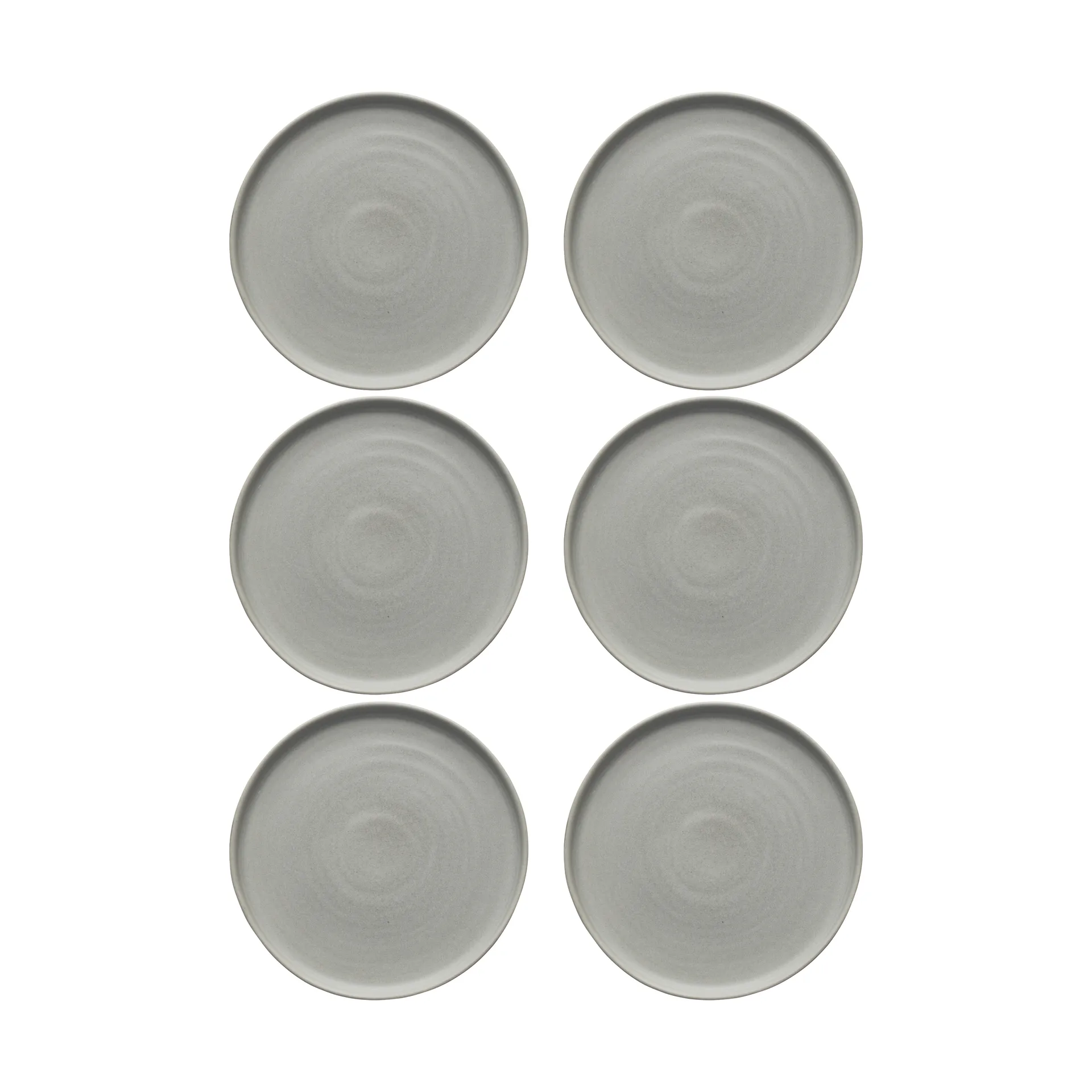 Sandsbro small plate light grey, Ø20 cm, 6-pack Scandi Living