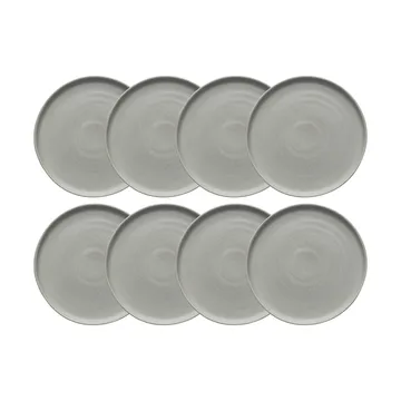 Sandsbro small plate light grey, Ø20 cm, 8-pack - Scandi Living
