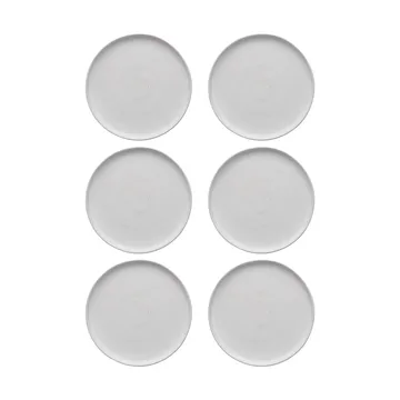 Sandsbro small plate offwhite, Ø20 cm, 6-pack - Scandi Living