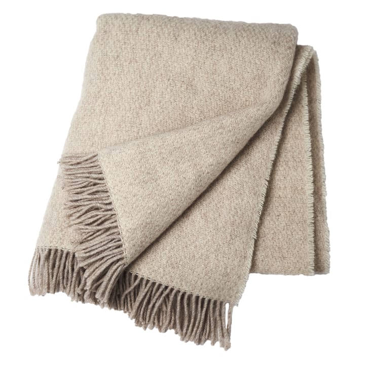 Sandstone wool throw 130x180 cm, beige Scandi Living