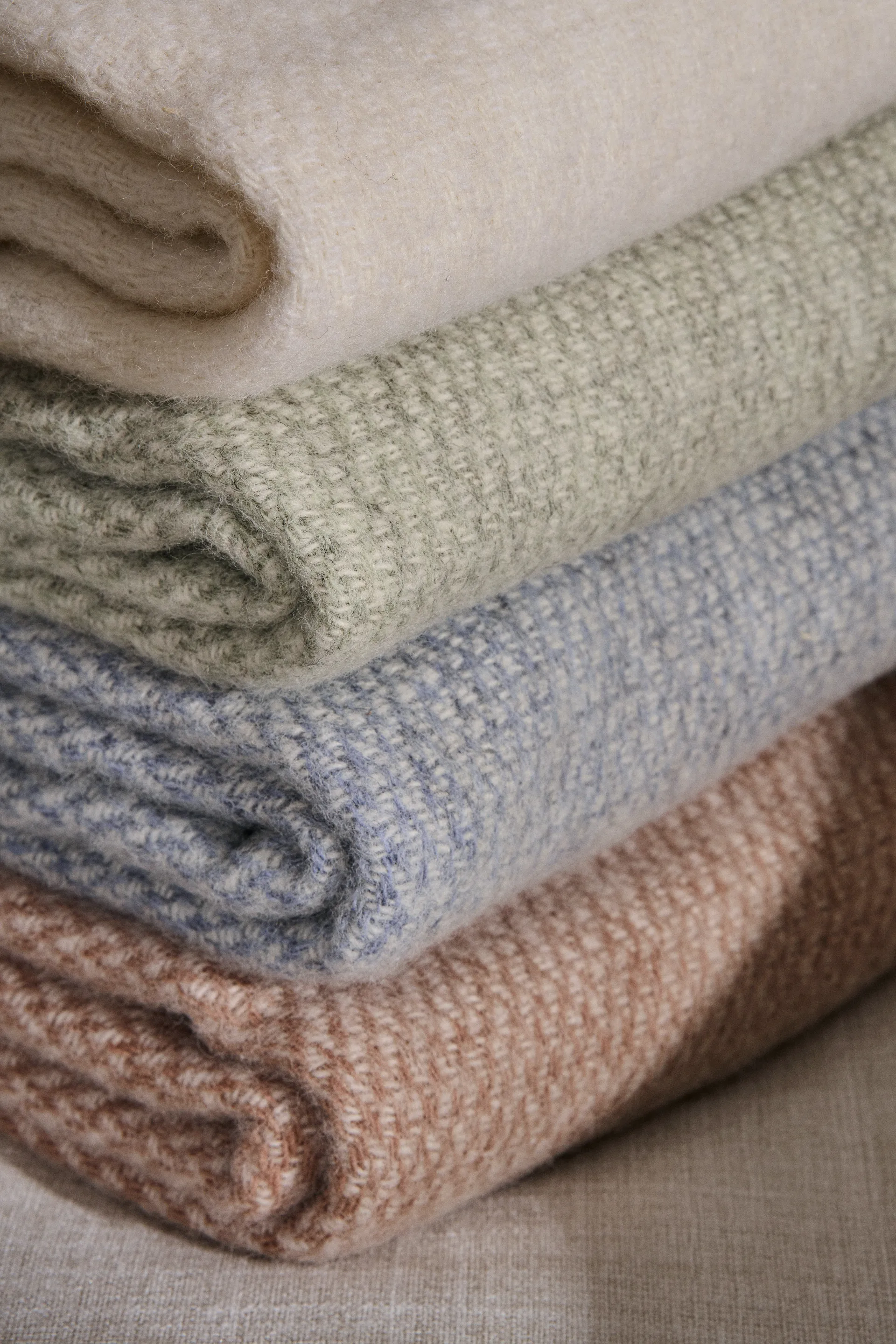 Sandstone wool throw 130x180 cm, Light grey Scandi Living