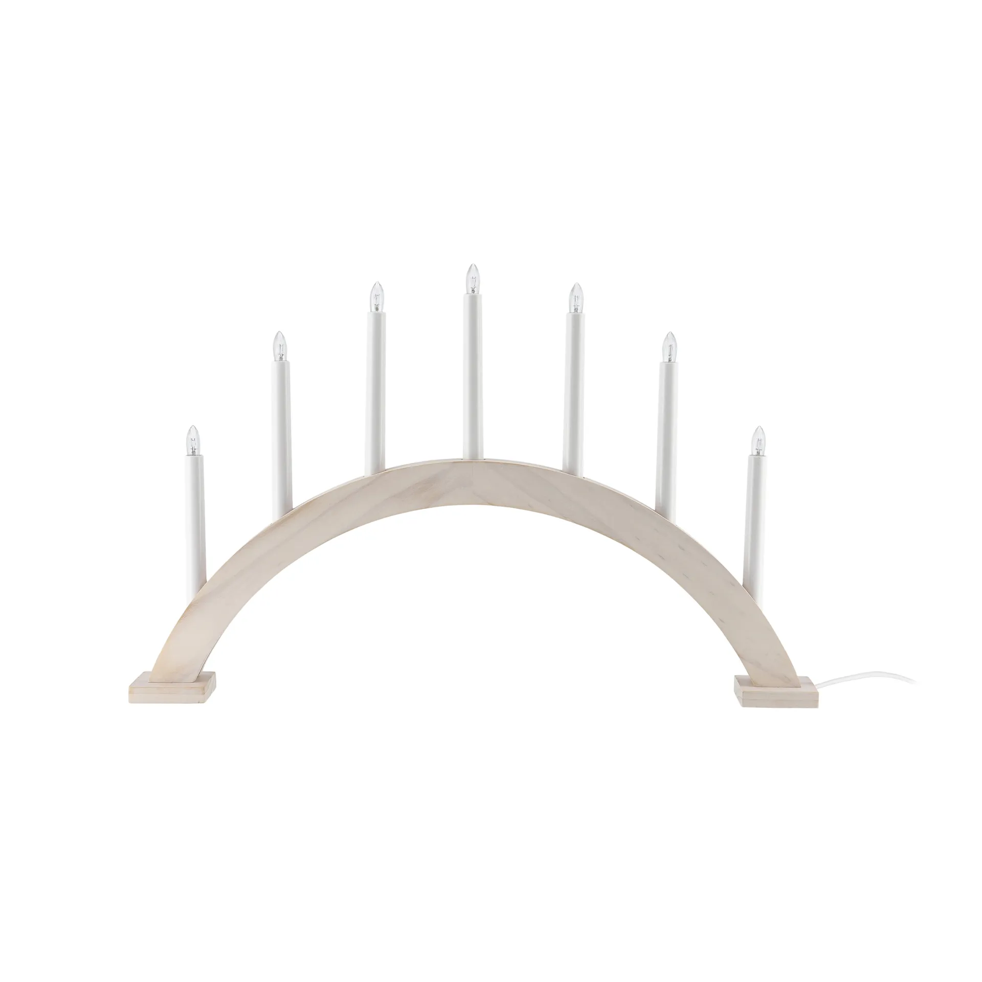 Sky advent candle bow 41 cm, white washed Scandi Living