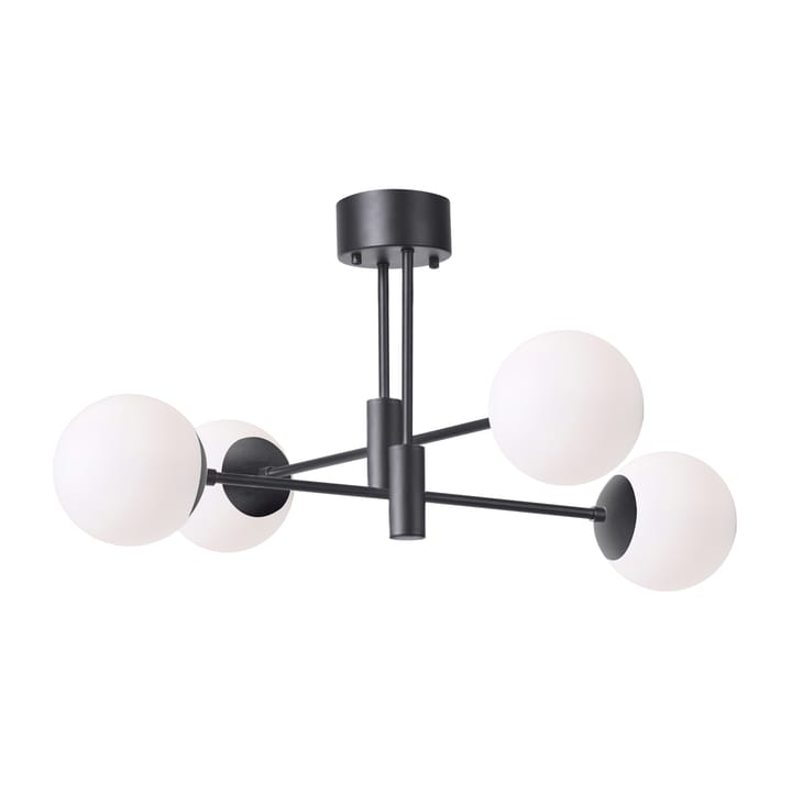 Solar ceiling lamp black 73 cm, Frosted white Scandi Living