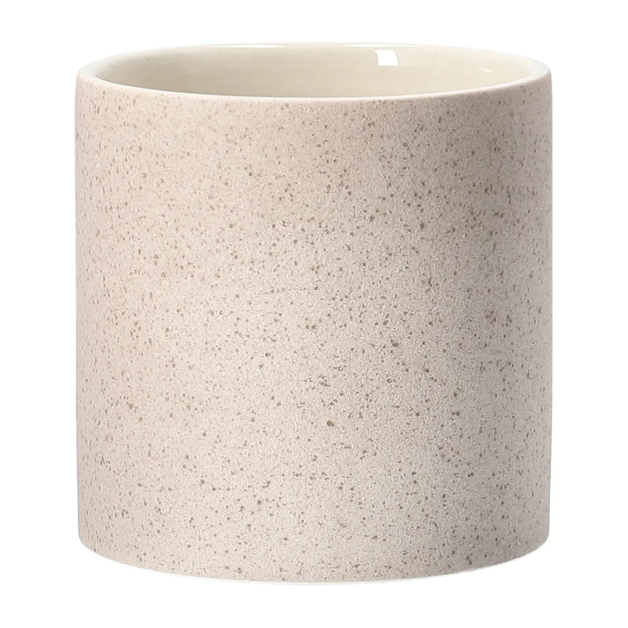 Speckled pot Ø12 cm, Beige Scandi Living