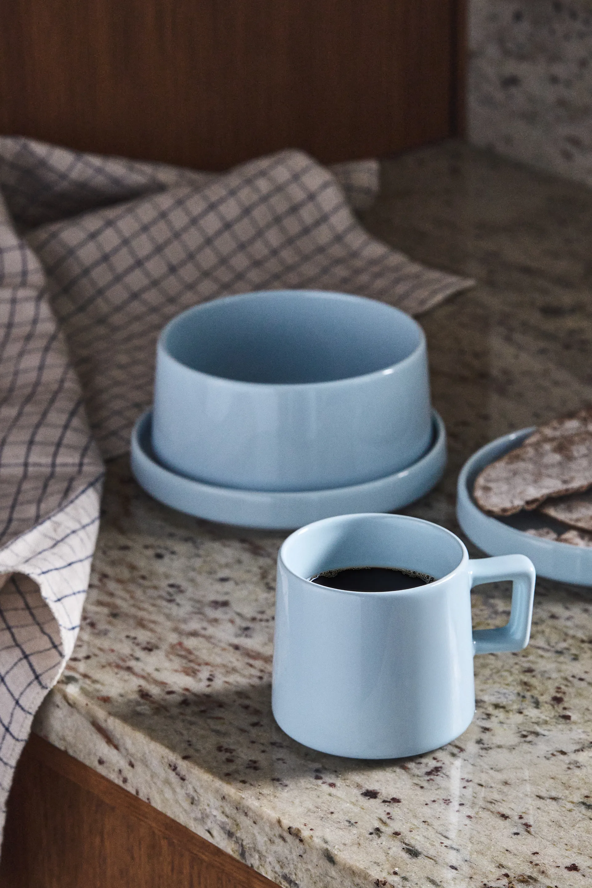 Taper breakfast set 12 pieces - Light blue,  Scandi Living