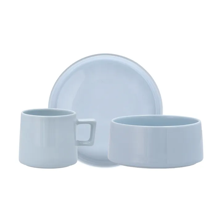 Taper breakfast set 12 pieces - Light blue - undefined - Scandi Living