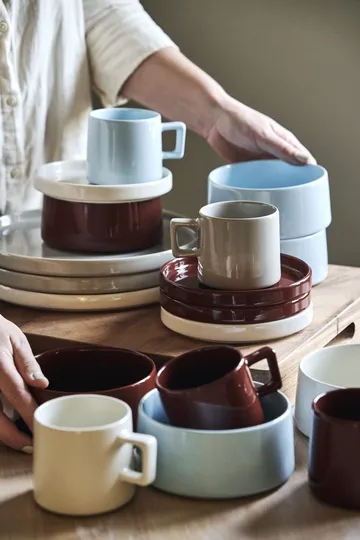 Taper breakfast set 12 pieces - Red - Scandi Living