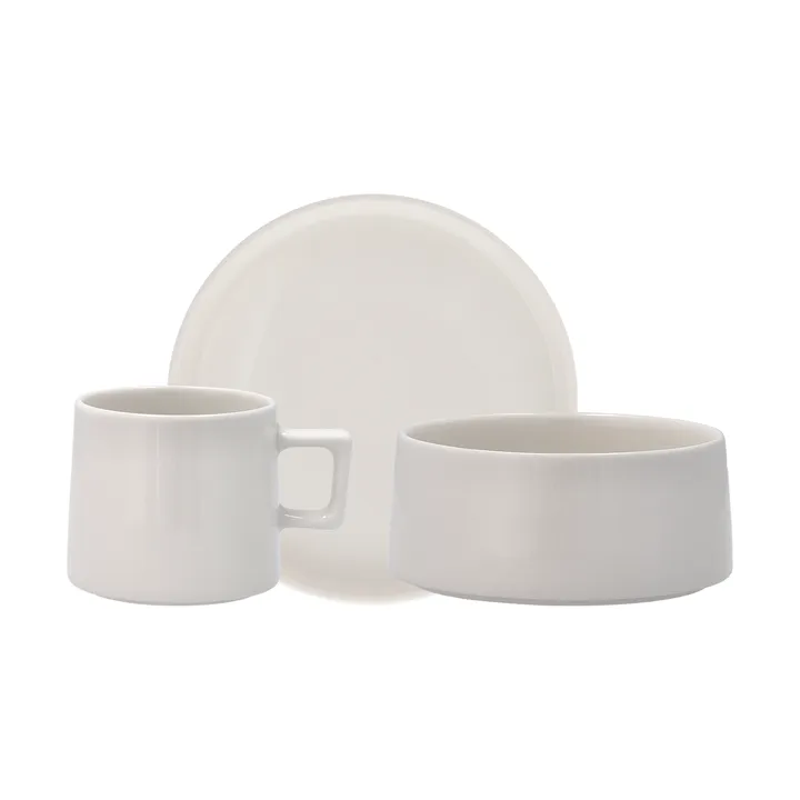 Taper breakfast set 12 pieces - White - Scandi Living