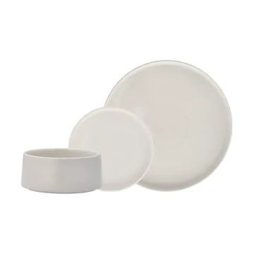 Taper dinnerware set 12 pieces - White - undefined - Scandi Living