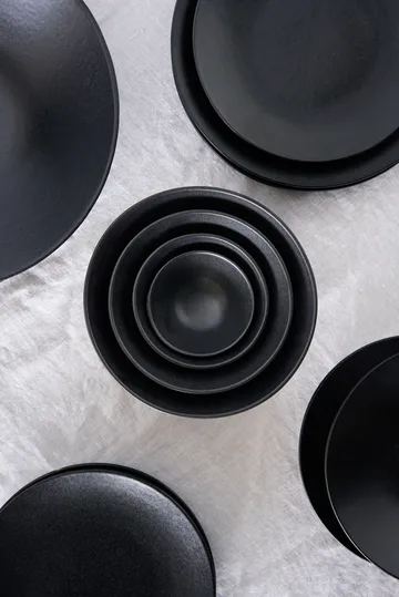 Terra salad bowl - Black stoneware, Ø30 cm - Scandi Living