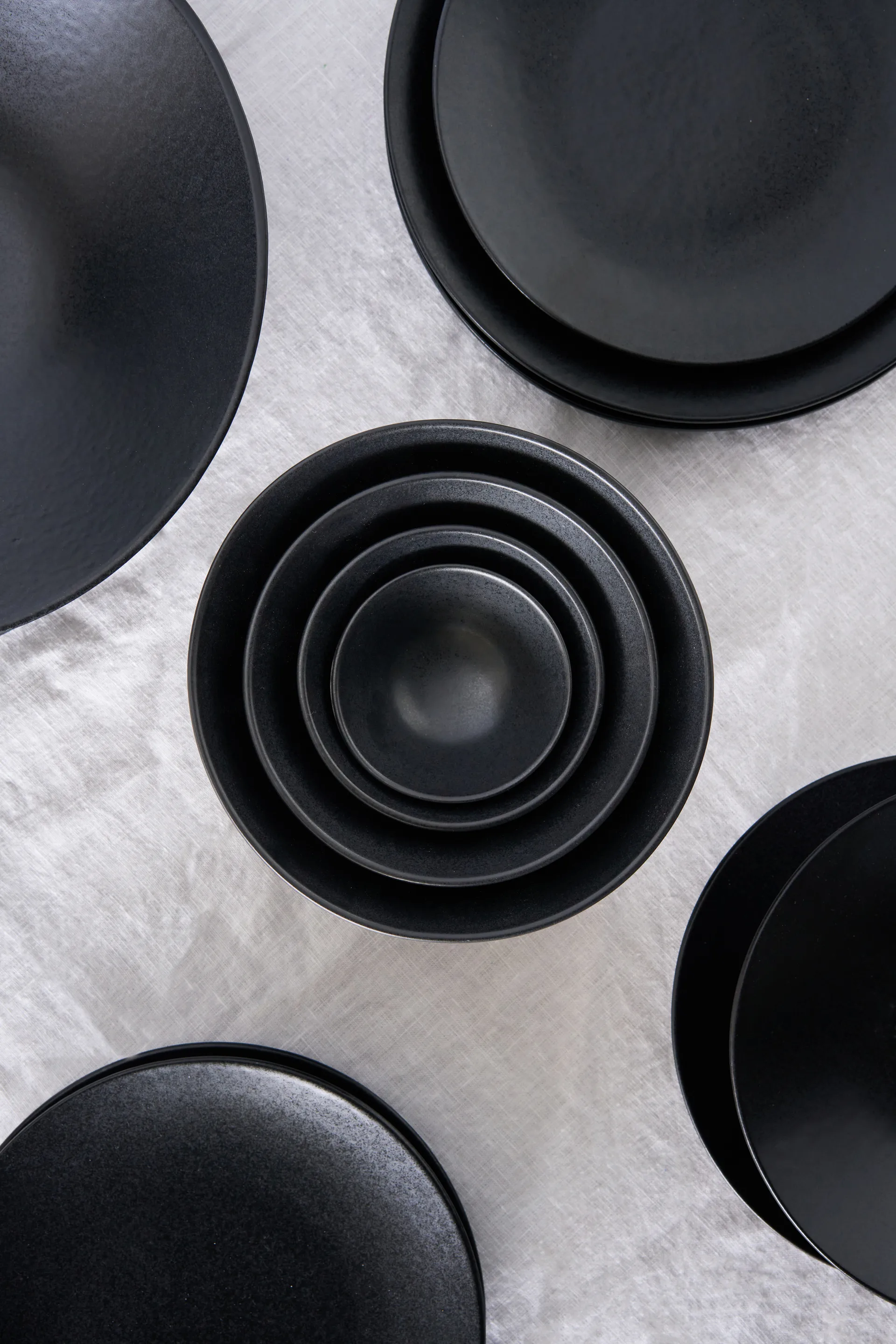 Terra serving bowl, Black stoneware, Ø12 cm Scandi Living